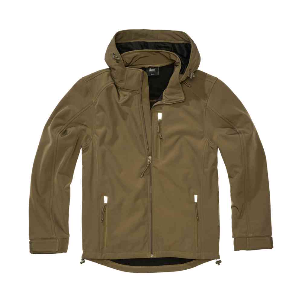 Brandit - Softshell Hurricane Jacke - Olivgrün
